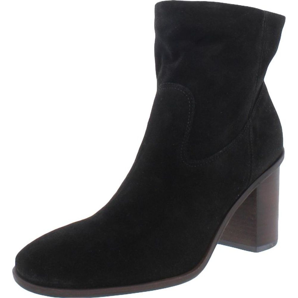 Lucky Brand Womens Jozelyn Black Suede Round Toe Mid-Calf Boots Shoes NWT size 7